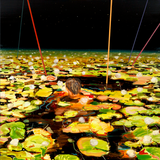 <밤의 연못>, oil on canvas, 130x130cm, 2013