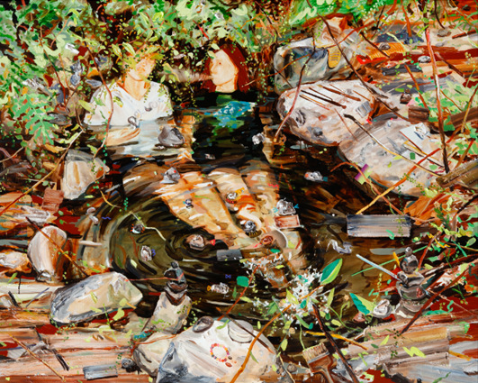 <퐁당퐁당 >, oil on canvas, 130x163cm, 2013