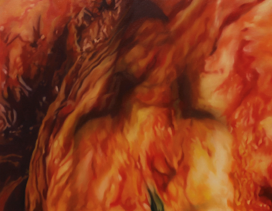 Blurring, oil on canvas, 130.3 x 97.0cm, 2018